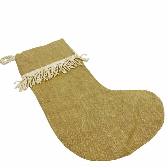 Minimalist Christmas Nativity Scene Stocking Wood Crib Fringe - Picture 4 of 9